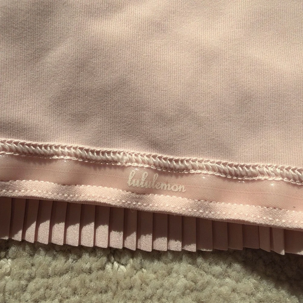lululemon athletica Light Pink Pleated Skirt